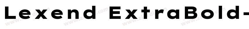 Lexend ExtraBold字体转换